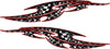 tribal checkered flag decals kit for race car